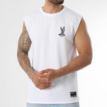 Looney Tunes - Tee Shirt Sans Manches Patch Bugs Bunny Blanc