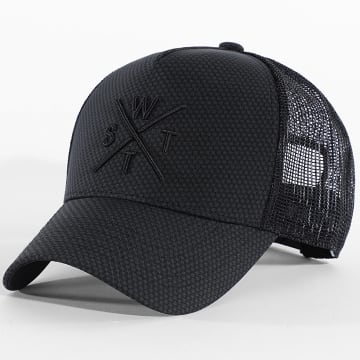 Watts - Boné Trucker Tribe Preto Cinza Antracite