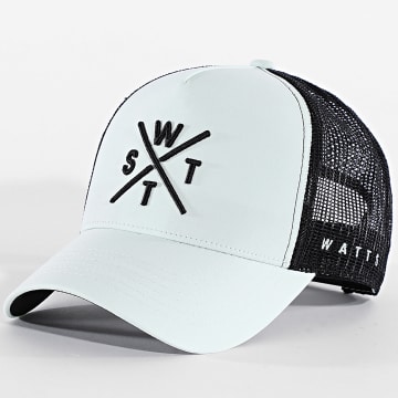Watts - Gorra Trucker Tribe Negro Verde Claro