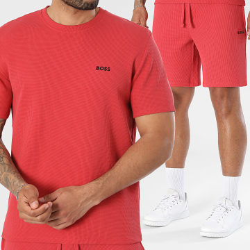 BOSS - Tracksuit T-Shirts And Jogger Shorts Waffle 50535891 50535884 Red