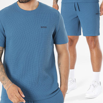 BOSS - Tracksuit T-Shirts And Jogger Shorts Waffle 50535891 50535884 Royal Blue