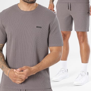 BOSS - Ensemble Tee Shirt Et Short Jogging Waffle 50535891 50535884 Violet