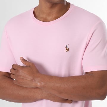 Polo Ralph Lauren - Tee Shirt Custom Slim Fit Oxford Pink - Ryses