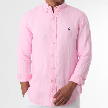 Polo Ralph Lauren - Camisetas tejido de rizo classic fit Original Player rosa