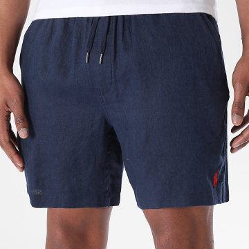 Polo Ralph Lauren - Short Chino Leinen Original Player Marineblau Rot