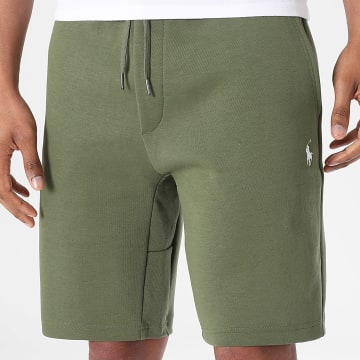 Polo Ralph Lauren - Pantalón Corto de chándal Original Player Verde Kaki Blanco