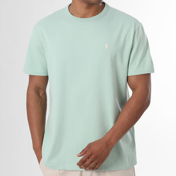 Polo Ralph Lauren - T-Shirts Classic Fit Original Player Hellgrün Weiß
