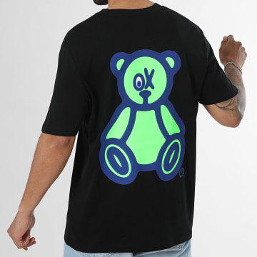 Teddy Yacht Club - T-Shirt Oversize Large Verde Ácido Preto