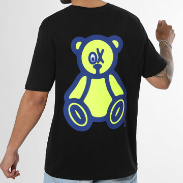 Teddy Yacht Club - T-Shirt Oversize Large Amarelo Ácido Preto