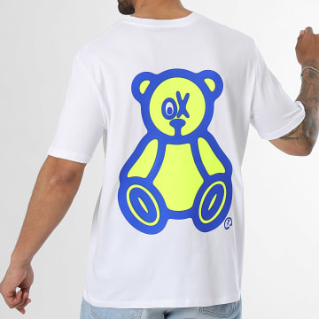 Teddy Yacht Club - T-Shirt Oversize Large Amarelo Ácido Branco