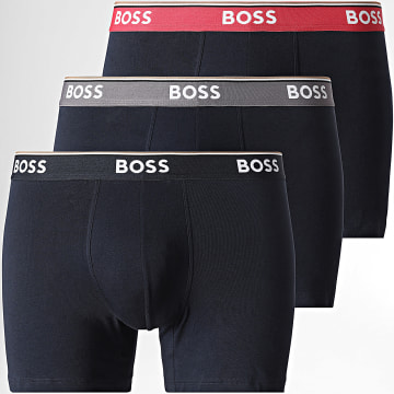 BOSS - Pack de 3 Boxers Power 50554694 Azul Marino