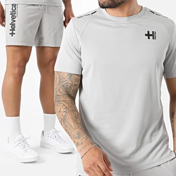Helvetica - Tracksuit T-Shirt And Jogger Short Lewis 33 19 Grey