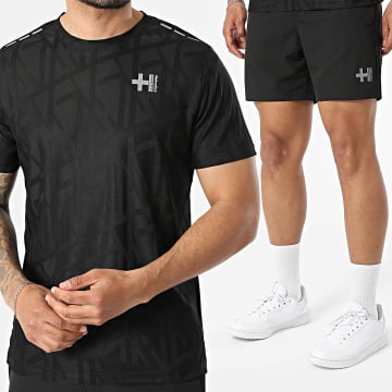 Helvetica - Set T-Shirt Und Jogging-Short Bolt 12 19 Schwarz
