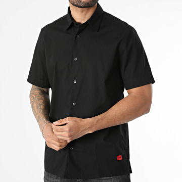 HUGO - Shirt Short Sleeves Ebor 50475668 Black