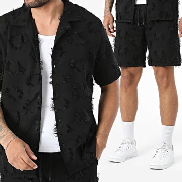 KZR - Conjunto Camisa de mangas curtas e Calção 281 Preto