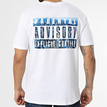 Parental Advisory - T-Shirt Oversize Landscape City Weiß