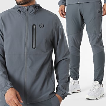 Sergio Tacchini - Completo di tuta Pelle 41129 41130 Grigio Antracite