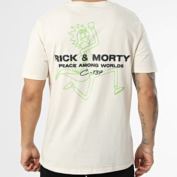 Rick Et Morty - T-Shirt Oversize Large Rick Represent Beige