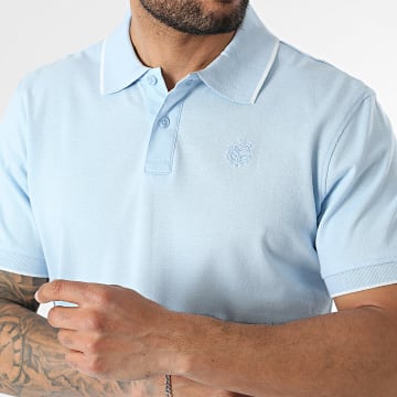 Blend - Polo Manches Courtes Edin 20720425 Bleu Clair