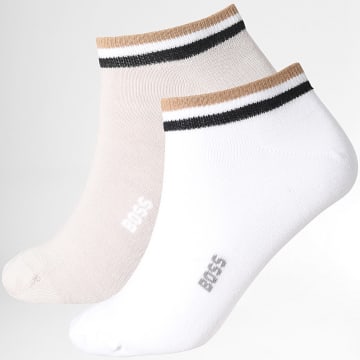BOSS - Pack de 2 Pares de Calcetines 50491192 Blanco Beige