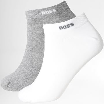 BOSS - Pack of 2 Pairs of Socks AS Uni 50469849 White Grey Melange