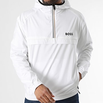 BOSS - Coupe-Vent Capuche Zippé Outdoor Toc Serve 50554188 Blanc