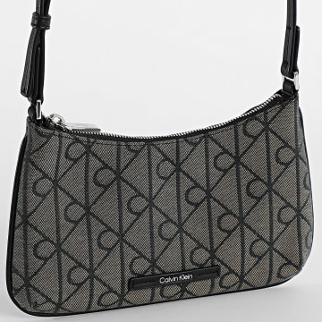 Calvin Klein - Borsa a mano Donna Emblem AOP Jacquard F1164 Verde Kaki