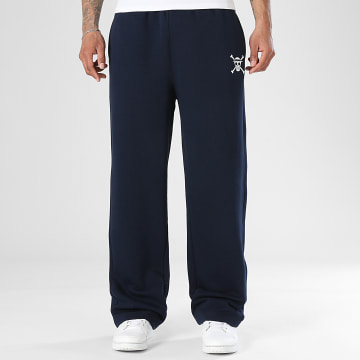 One Piece - Pantalon Jogging Large Droit Mugiwara Bleu Marine