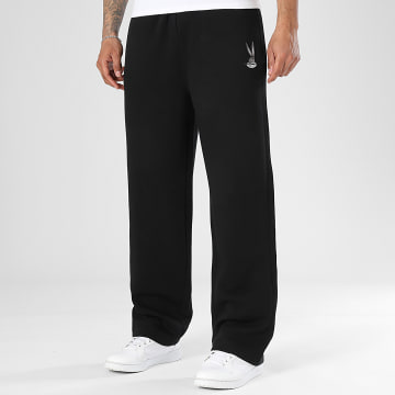 Looney Tunes - Pantalon Jogging Large Droit Patch Bugs Bunny Noir