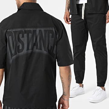 Uniplay - Ensemble Chemise Manches Courtes Et Pantalon Jogging 76A Noir