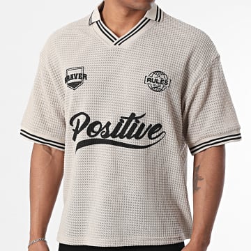 Uniplay - Short Sleeve Polo V Collar 209 Beige