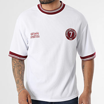 Uniplay - Tee Shirt 208 Blanc Bordeaux