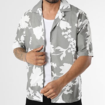 Uniplay - Chemise Manches Courtes 268 Gris Blanc