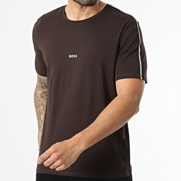 BOSS - T-Shirt A Bandes Unique 50545930 Brown