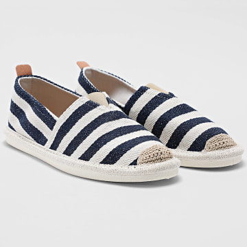 Classic Series - Espadrilles 906 White Navy Blue