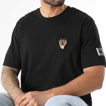 Looney Tunes - Camiseta Oversize Patch Taz Negro