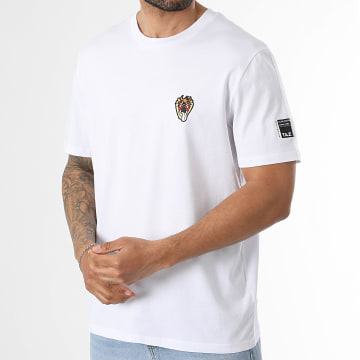 Looney Tunes - Camiseta Oversize Patch Taz Blanco