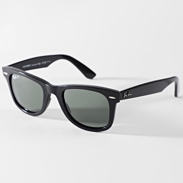 Ray-Ban - Sunglasses Wayfarer 0RB4340 Black Green