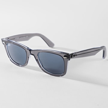Ray-Ban - Óculos de Sol Wayfarer 0RB2140-1355R5 Preto Azul
