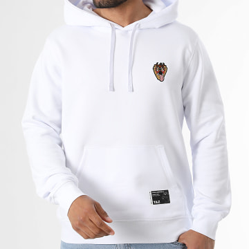 Looney Tunes - Sweat Capuche Patch Taz Blanc