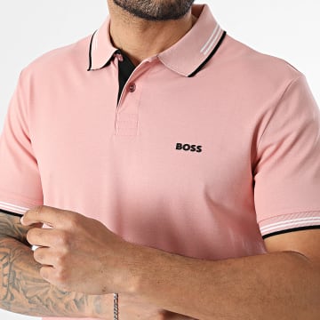 BOSS - Polo De Manga Curta Slim Paul 50506193 Rosa