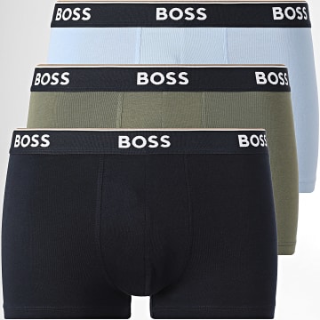 BOSS - Pack de 3 Boxers Power 50554693 Caqui Verde Azul Marino Azul Claro