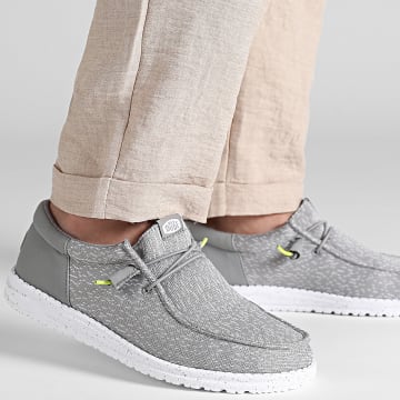 Hey Dude - Mocassins Wally Funk Stretch Speckle Flannel Grey Multi