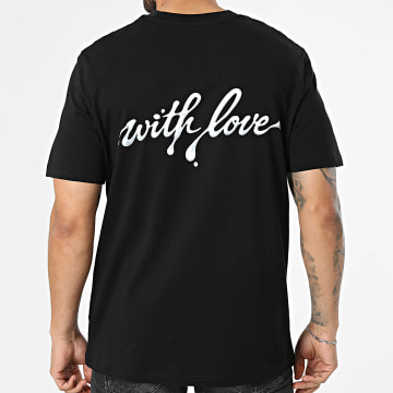 Luxury Lovers - Camiseta oversize With Love Negro