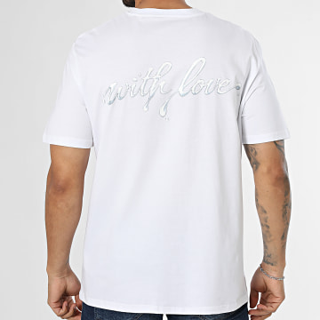 Luxury Lovers - Camiseta oversize With Love Blanco