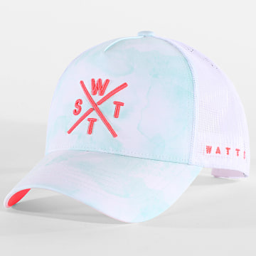 Watts - Trucker Hoed Tokyo Wit Groen Fluor Oranje