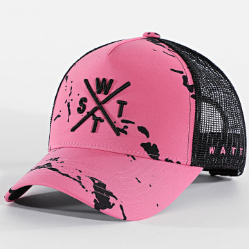 Watts - Casquette Trucker Tribe Roze Zwart