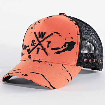 Watts - Trucker Hoed Tribe Oranje Zwart