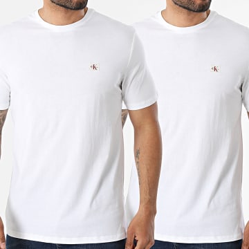 Calvin Klein - Pack de 2 Camisetas RD248 Blanco