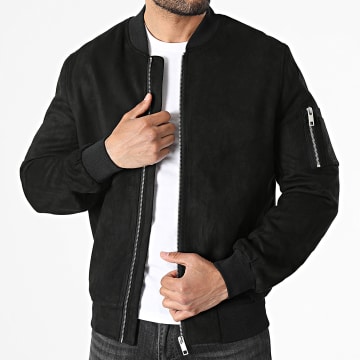Frilivin - Bomberjacke mit Reißverschluss 033 Schwarz